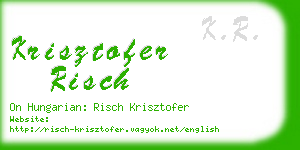 krisztofer risch business card